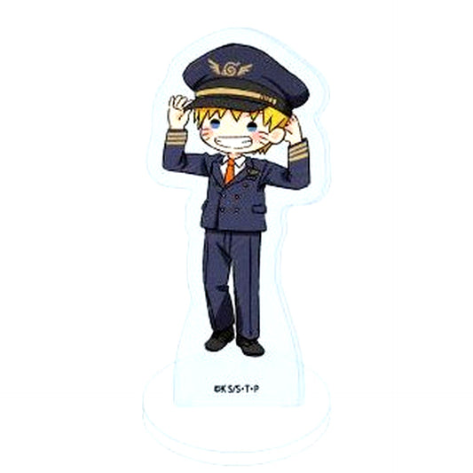 Naruto Uzumaki Acrylic Petit Stand 10 Pilot Ver. GraffArt Illustration Naruto Shippuden in TV Tokyo Honpo [USED]