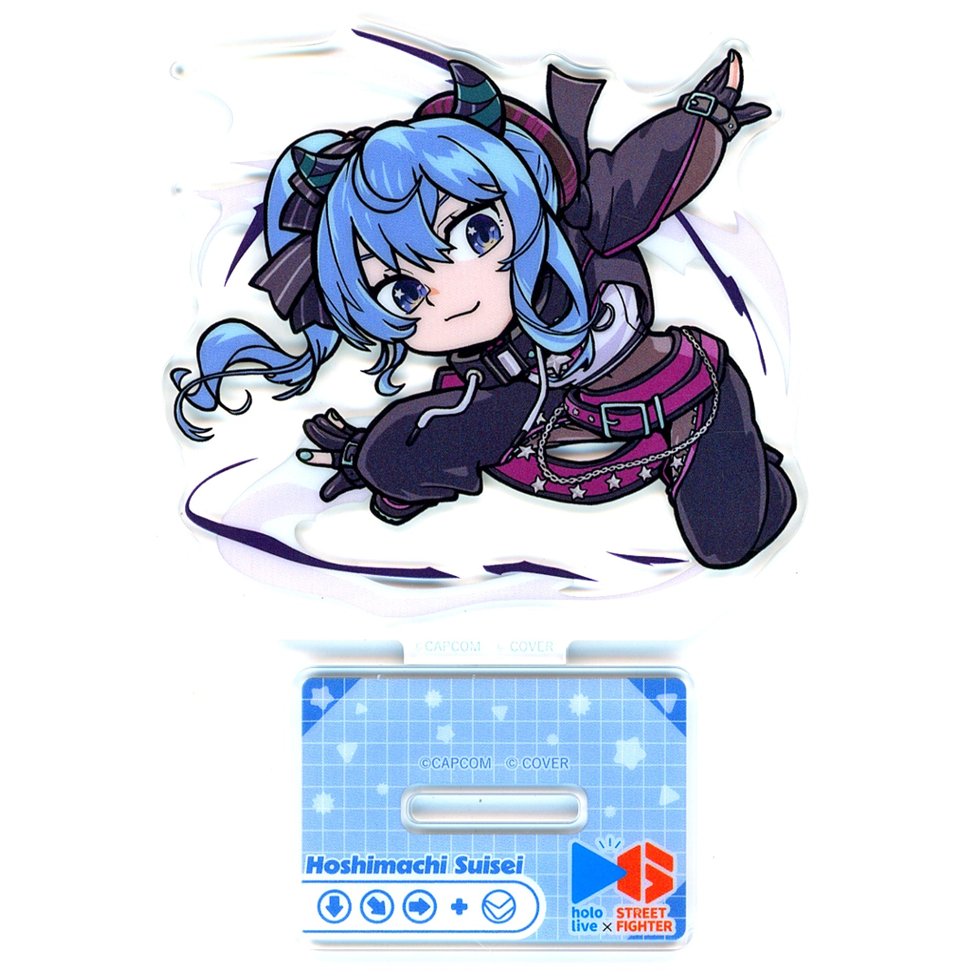 Hoshimachi Suisei Normal CAPCOM CAFE x Street Fighter 6 x Virtual YouTuber Hololive Part 2 Trading Acrylic Stand [USED]