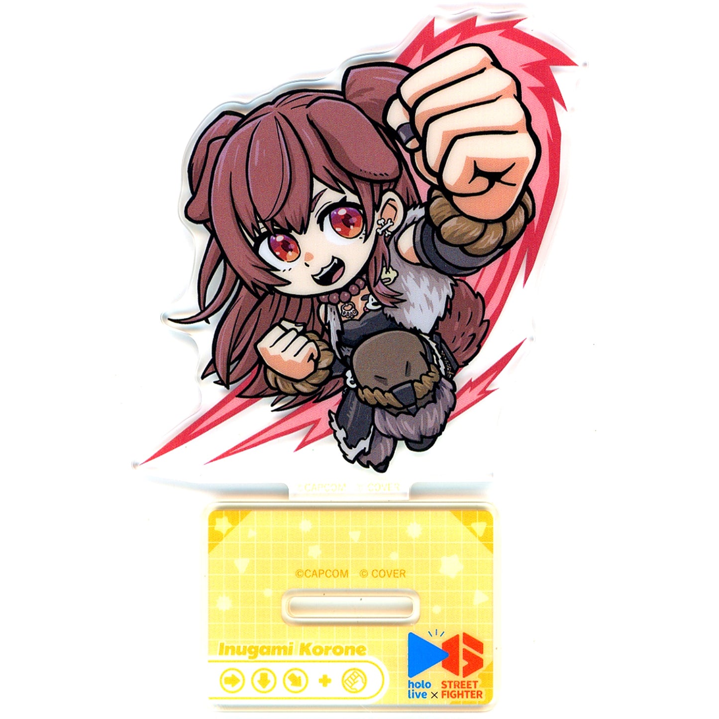 Inugami Korone Normal CAPCOM CAFE x Street Fighter 6 x Virtual YouTuber Hololive Part 2 Trading Acrylic Stand [USED]
