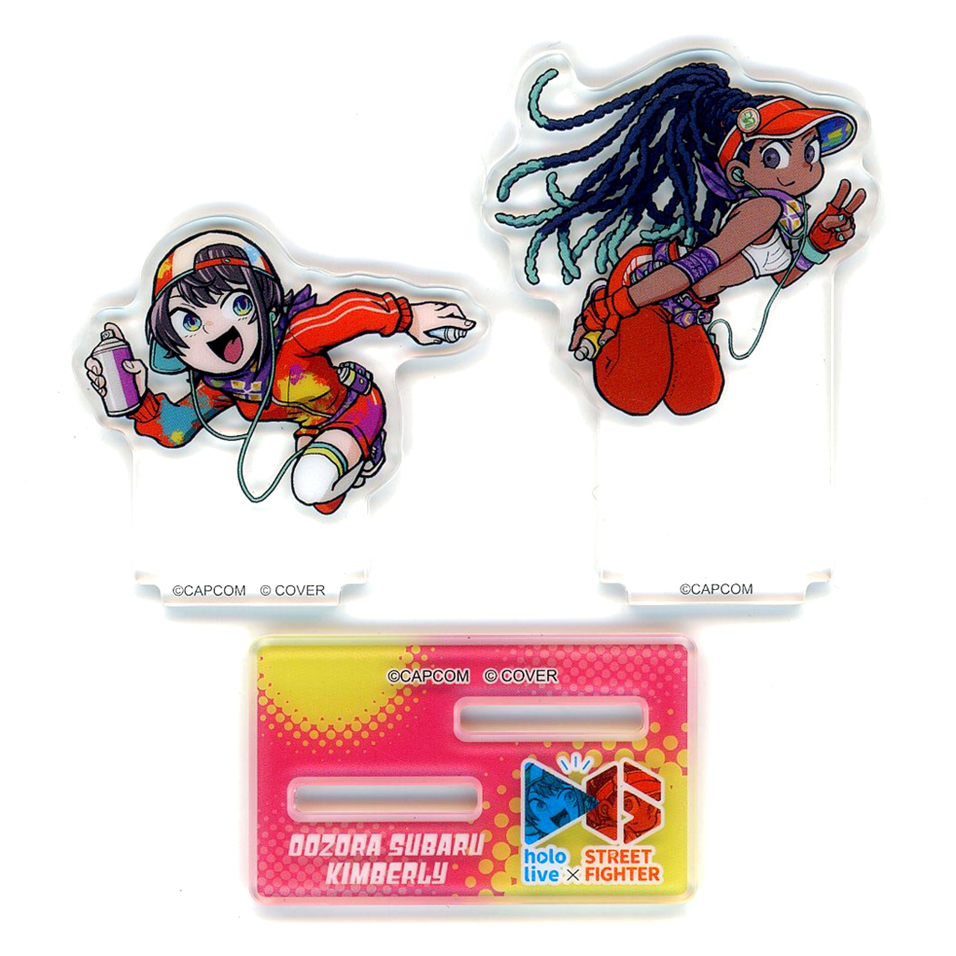 Oozora Subaru & Kimberly Acrylic Stand Street Fighter 6 x Virtual YouTuber Hololive Vol. 2 [USED]