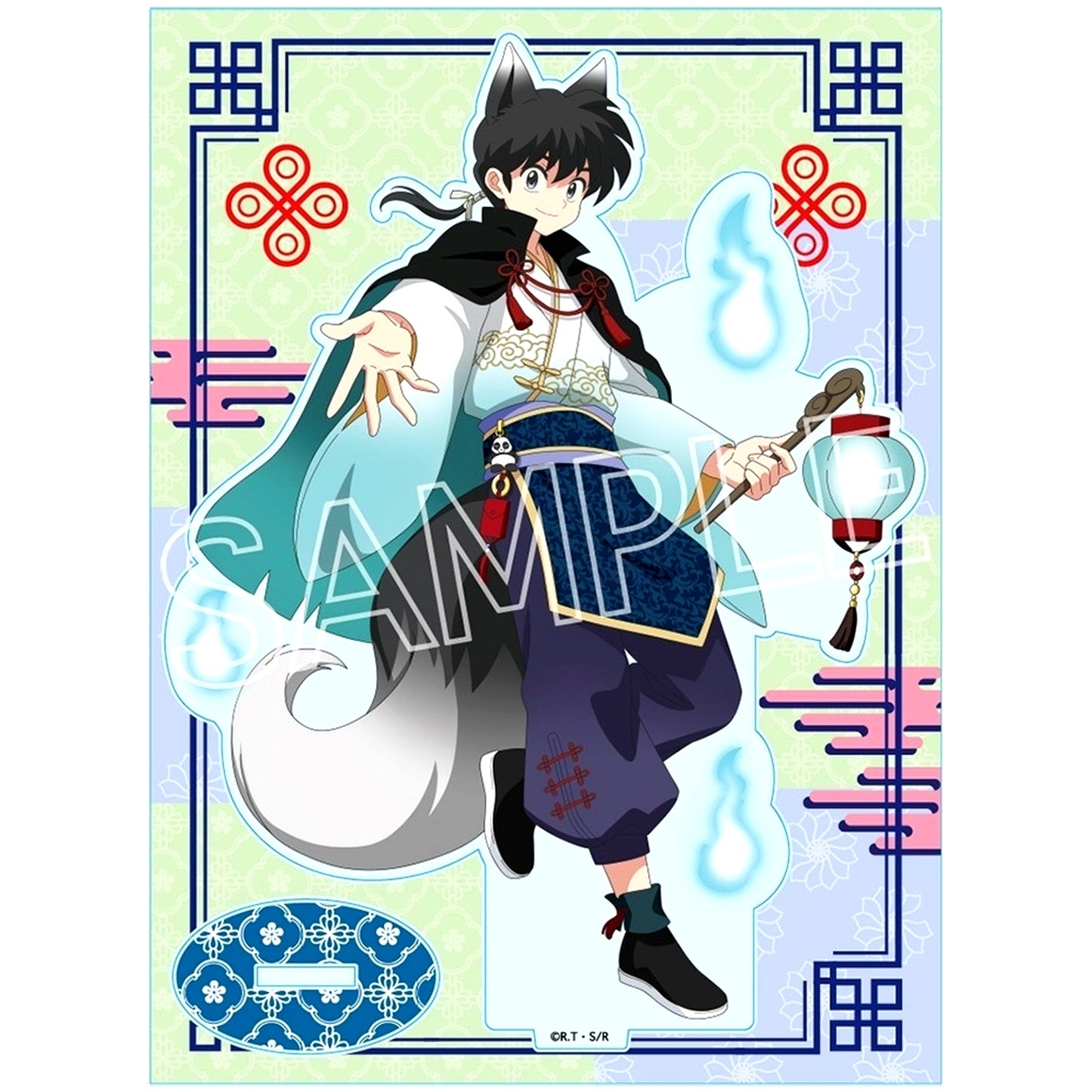 Ranma Saotome Male Size L Ranma 1/2 Hyakki Yako Acrylic Stand [USED]