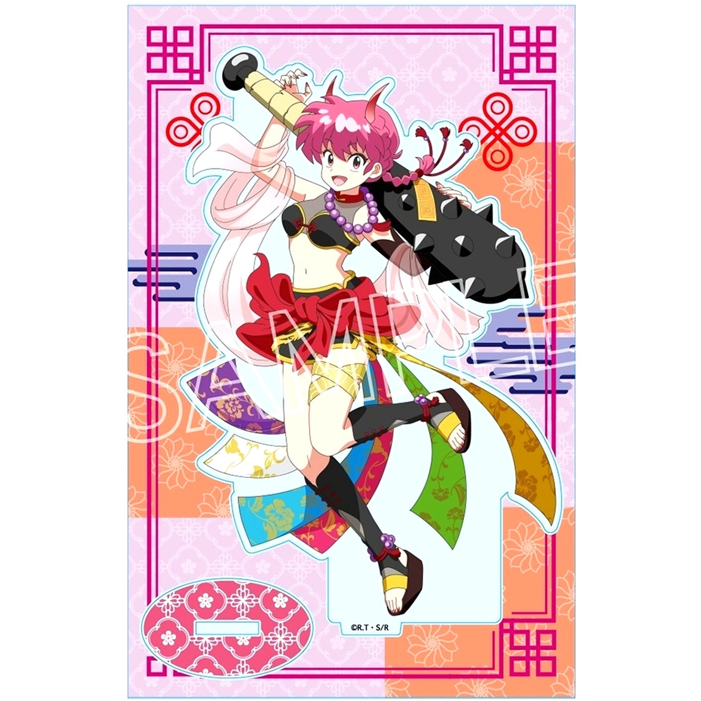 Ranma Saotome Female Size L Ranma 1/2 Hyakki Yako Acrylic Stand [USED]