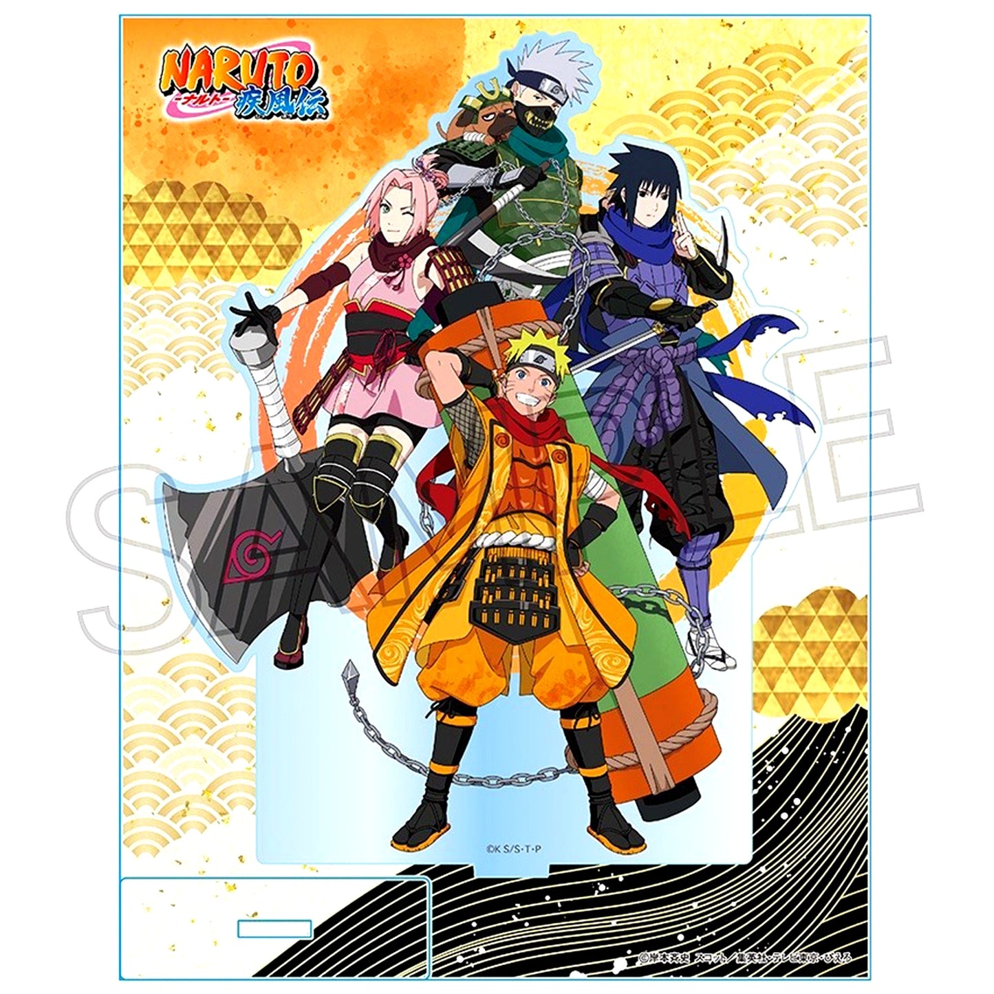Group Acrylic Stand L Shinobimusha Naruto Shippuden [USED]