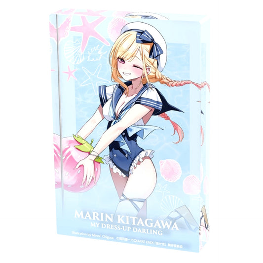 Marin Kitagawa Minori Chigusa Illustration Sailor Swimsuit Ver. My Dress-Up Darling Acrylic Block [USED]