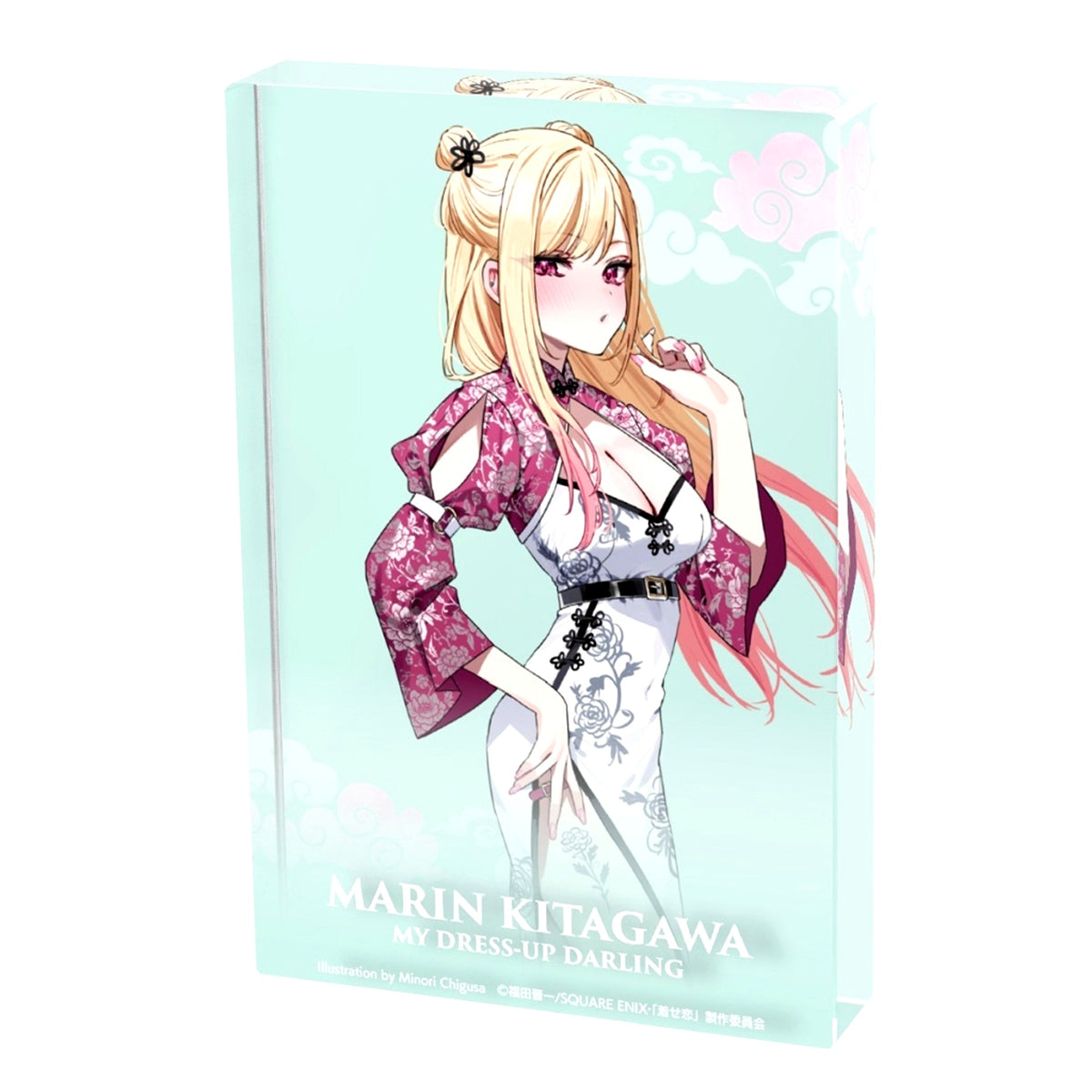 Marin Kitagawa Minori Chigusa Illustration Chinese Style Dress Ver. Acrylic Block My Dress-Up Darling [USED]
