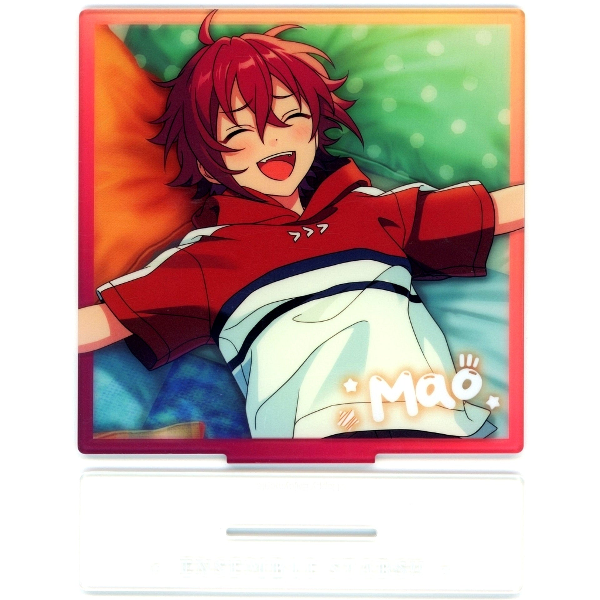 Mao Isara Ensemble Stars!! Doshin Chinzo Square Acrylic Stand China Limited [USED]
