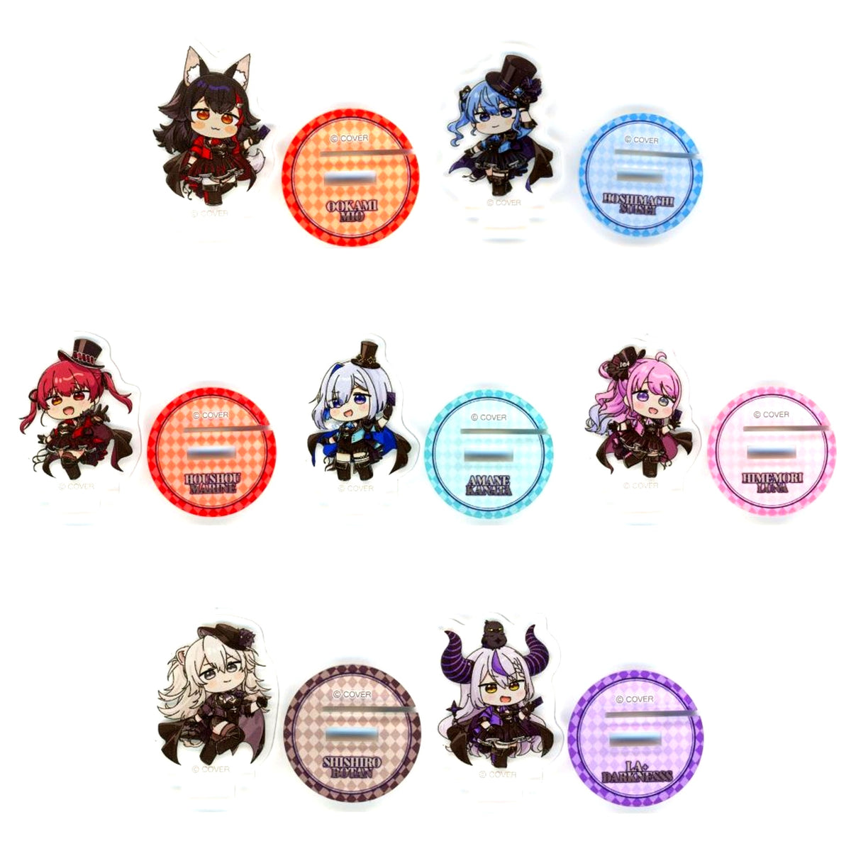 Set of 7 Virtual YouTuber Hololive hololive Detective and Phantom Thief Mystery Set in the Museum Chuasta Phantom Thief [USED]