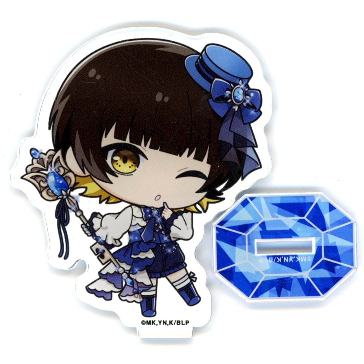 Meguru Bachira Blue Lock Ouchi de Selection Mini Character Acrylic Stand Sapphire Ver [USED]