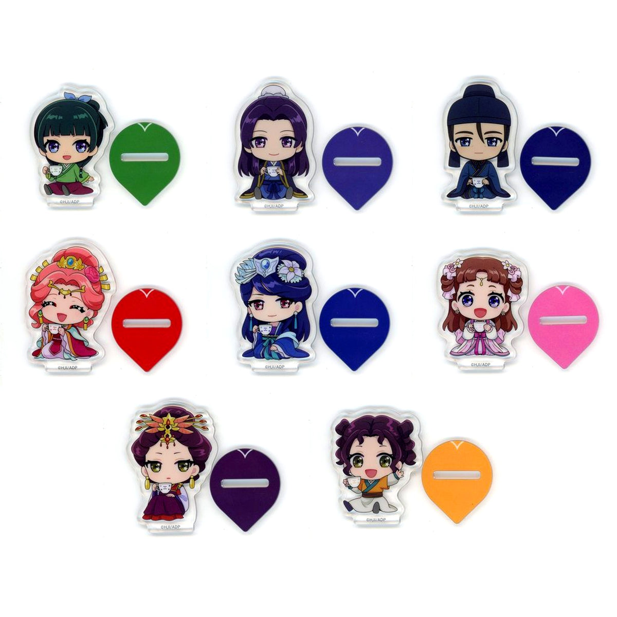 Set of 8 Selectable Acrylic Stand Reco Star Kuji The Apothecary Diaries G Prize [USED]