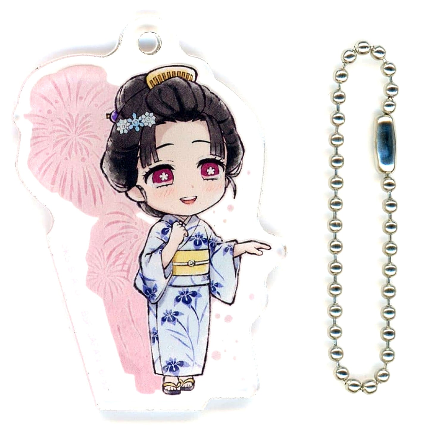 Koyuki Yukata Demon Slayer: Kimetsu no Yaiba Ichiban Kuji Brothers of Thunder Kyunchara Acrylic Charm Prize F [USED]