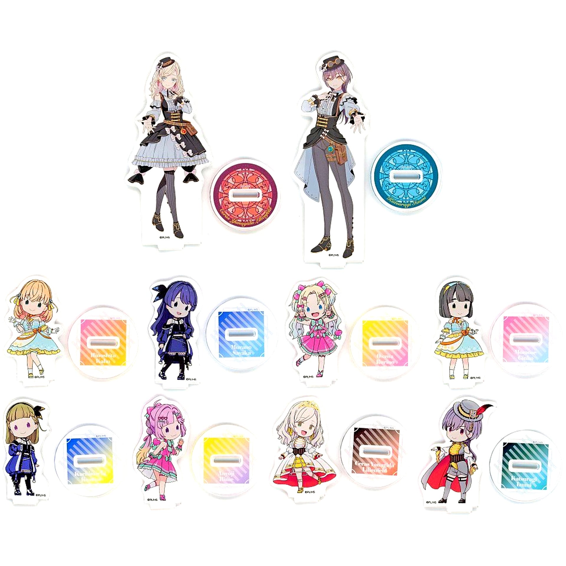 Set of 10 E Prize Acrylic Stand Sega Lucky Kuji Online Love Live! Hasunosora Girls High School Idol Club 105th Term Ver. [USED]