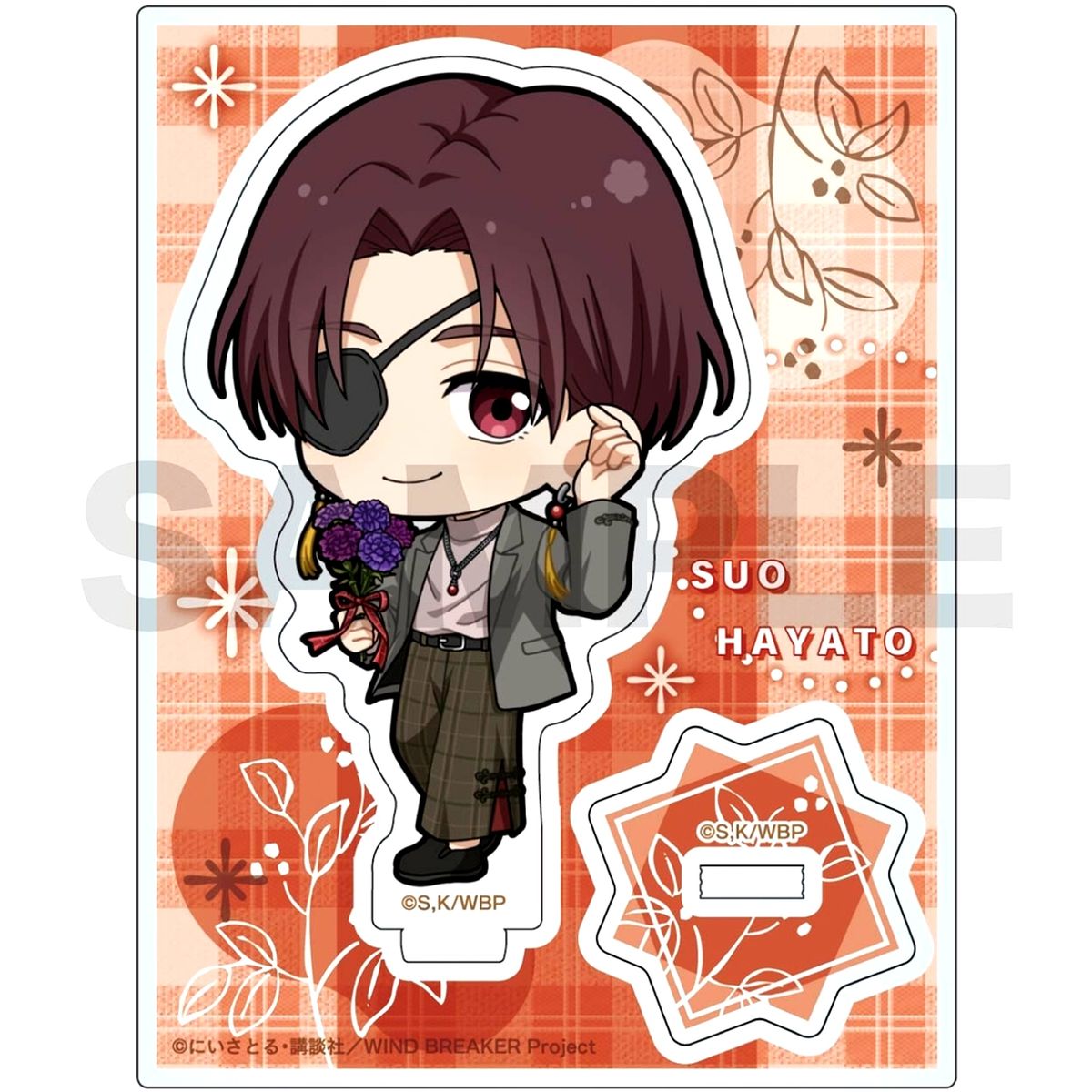 Hayato Suo Mini Character Acrylic Stand Wind Breaker [USED]