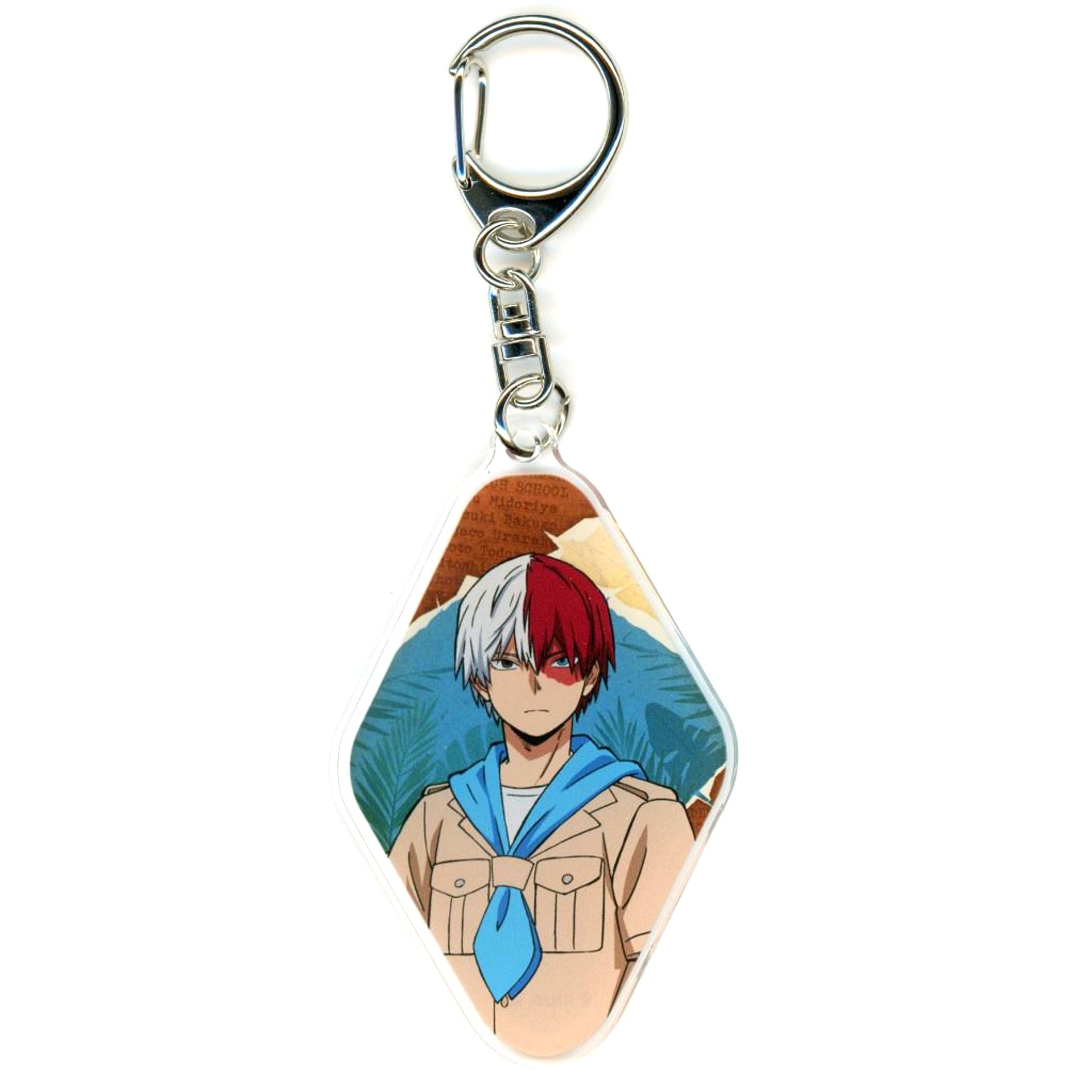 Shoto Todoroki No Name TV Anime My Hero Academia x Tobu Zoo 2025 Illustration Safari Look Ver. Trading Acrylic Keychain [USED]