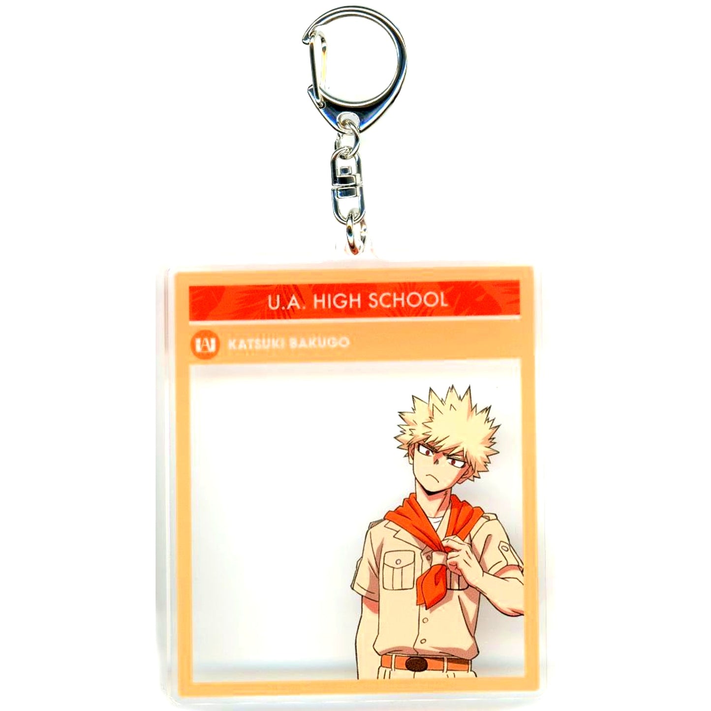 Katsuki Bakugo TV Anime My Hero Academia x Tobu Zoo 2025 Illustration Safari Look Ver. Photo Frame Style Big Acrylic Keychain [USED]