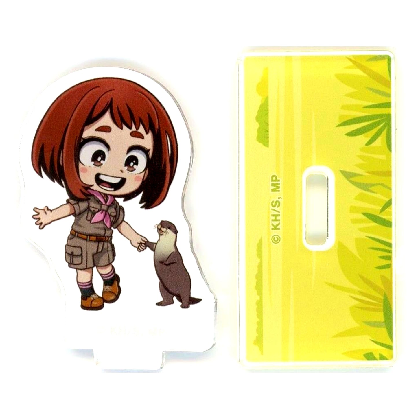 Ochaco Uraraka TV Anime My Hero Academia x Tobu Zoo 2025 Trading Chibi Character Interaction with Animals Version Acrylic Stand [USED]