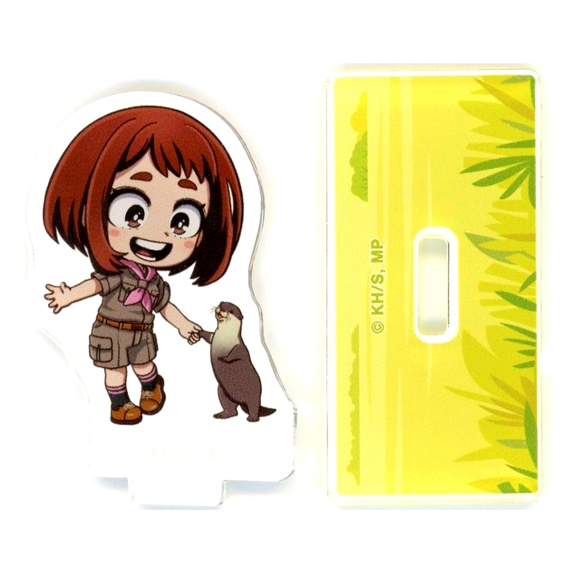 Ochaco Uraraka TV Anime My Hero Academia x Tobu Zoo 2025 Trading Chibi Character Interaction with Animals Version Acrylic Stand [USED]