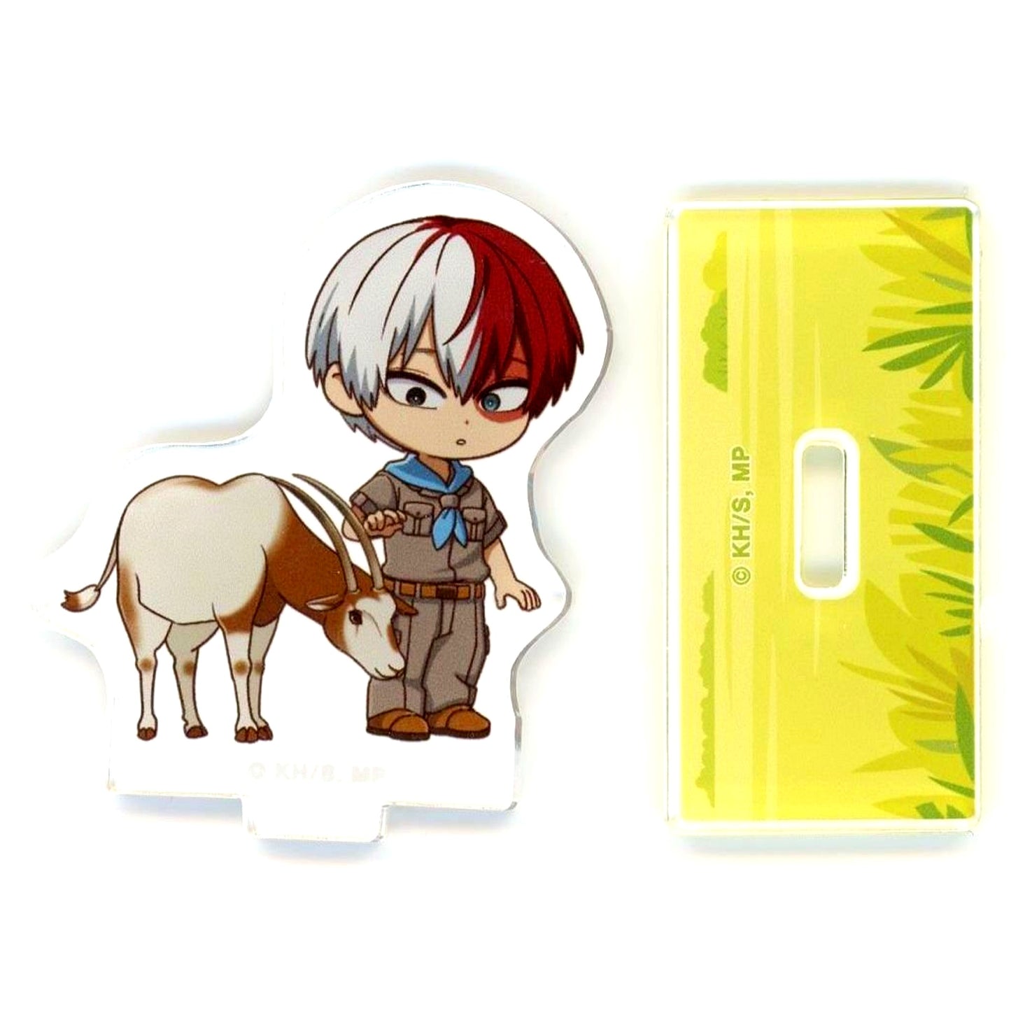 Shoto Todoroki TV Anime My Hero Academia x Tobu Zoo 2025 Trading Chibi Character Interaction with Animals Version Acrylic Stand [USED]