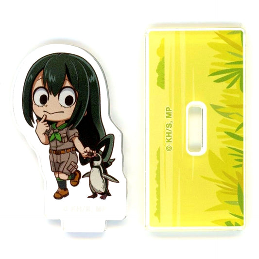Tsuyu Asui TV Anime My Hero Academia x Tobu Zoo 2025 Trading Chibi Character Animal Interaction Ver. Acrylic Stand [USED]
