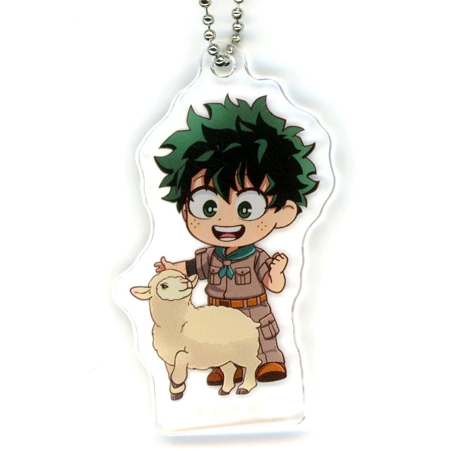 Izuku Midoriya TV Anime My Hero Academia x Tobu Zoo 2025 Trading Chibi Character Animal Interaction Ver. Acrylic Keychain [USED]