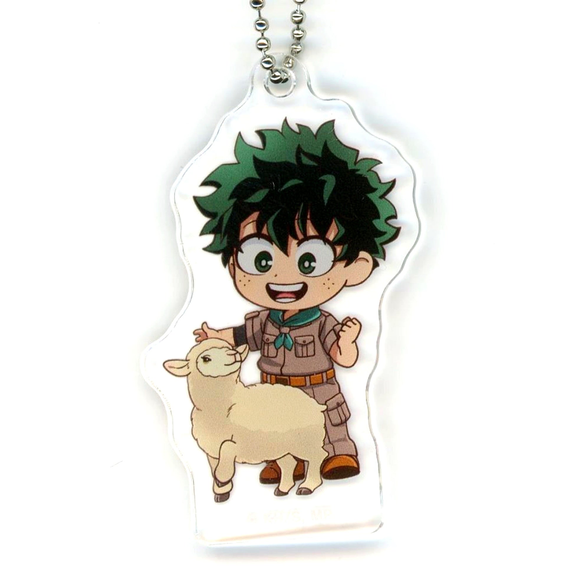 Izuku Midoriya TV Anime My Hero Academia x Tobu Zoo 2025 Trading Chibi Character Animal Interaction Ver. Acrylic Keychain [USED]