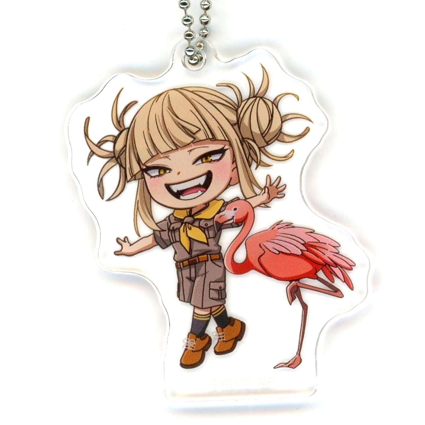 Himiko Toga My Hero Academia x Tobu Zoo 2025 Trading Chibi Chara Animal Interaction Ver. Acrylic Keychain [USED]