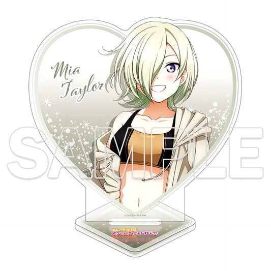 Mia Taylor Heart-Shaped Glitter Acrylic Stand Love Live! Nijigasaki High School Idol Club [USED]