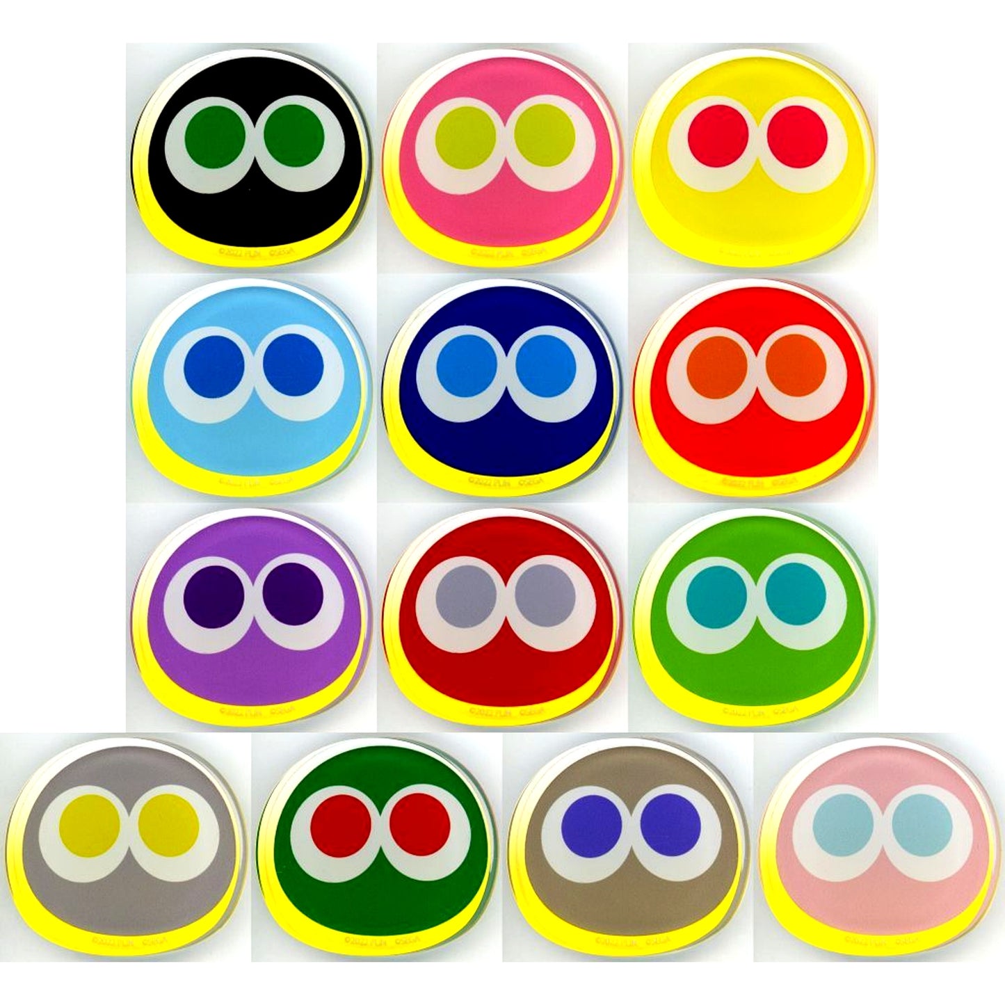 Set of 13 Love Live! Nijigasaki High School Idol Club x Puyo Puyo Acrylic Block Kyoto International Manga Anime Fair 2025 KyoMAF Goods [USED]