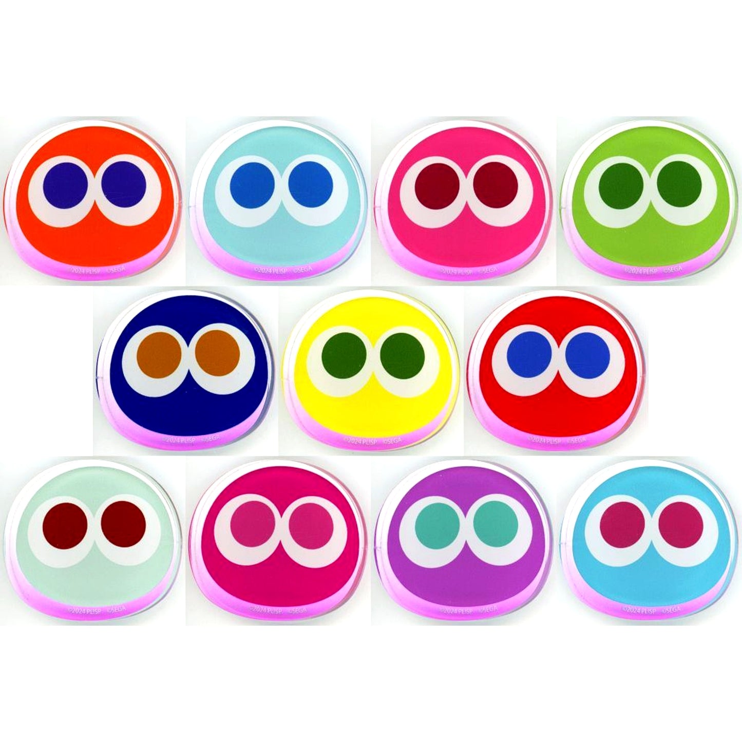 Set of 11 Love Live! Superstar!! x Puyo Puyo Acrylic Block Kyoto International Manga Anime Fair 2025 KyoMAF Goods [USED]