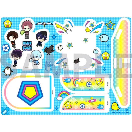 Group Design B 11. Decora Ver. Mini Character Illustration Acrylic Diorama TV Anime Blue Lock [USED]