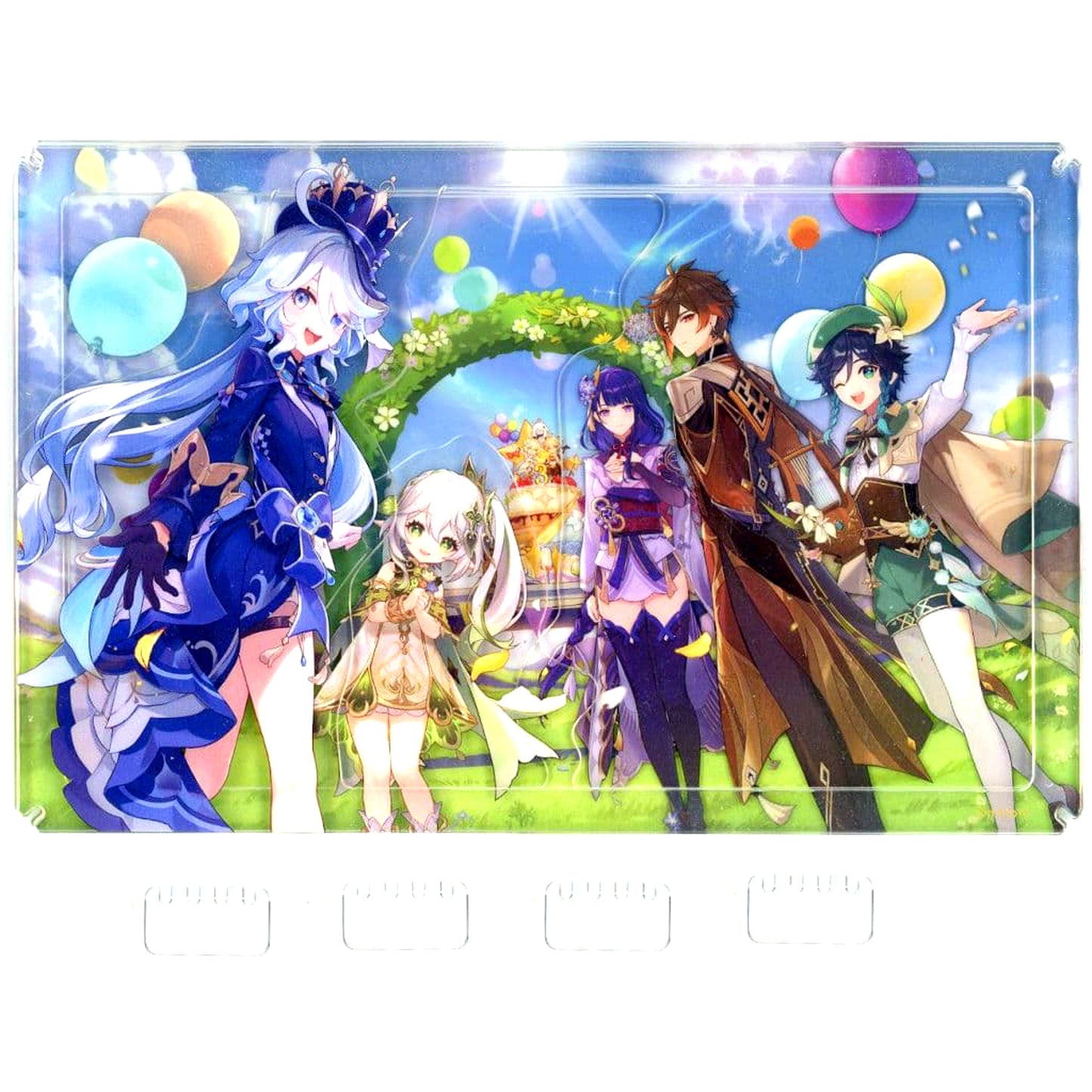 Group Genshin Impact 3rd Anniversary Diorama Acrylic Stand Panel Set [USED]