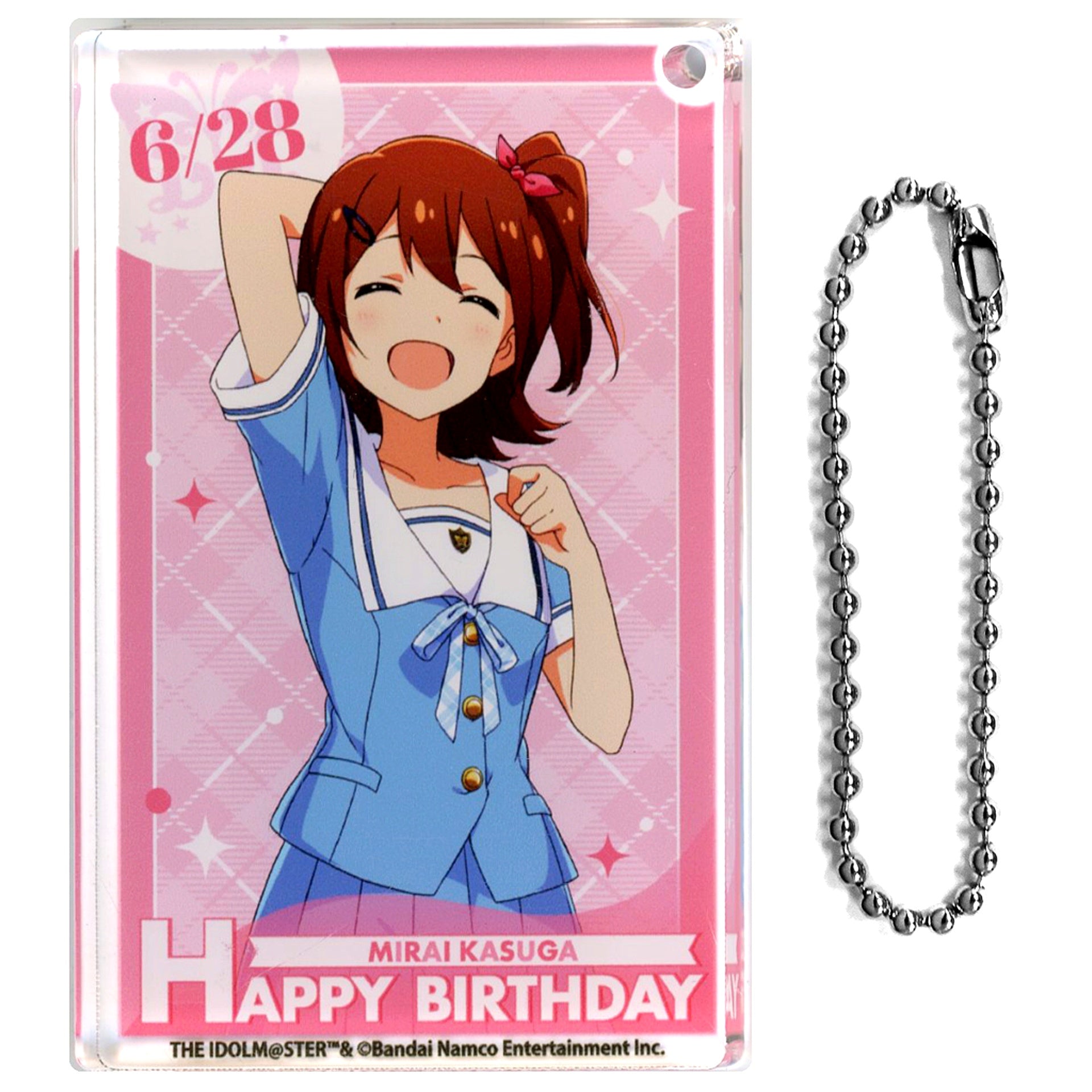 Mirai Kasuga Birthday Acrylic Block Keychain 2025 The Idolmaster Million Live! [USED]