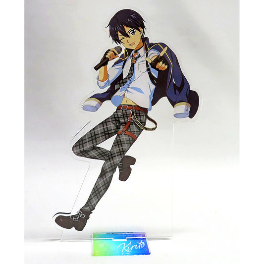 Kirito BIG Acrylic Stand Sword Art Online x Karaoke no Tetsujin KARATEZ On Stage [USED]