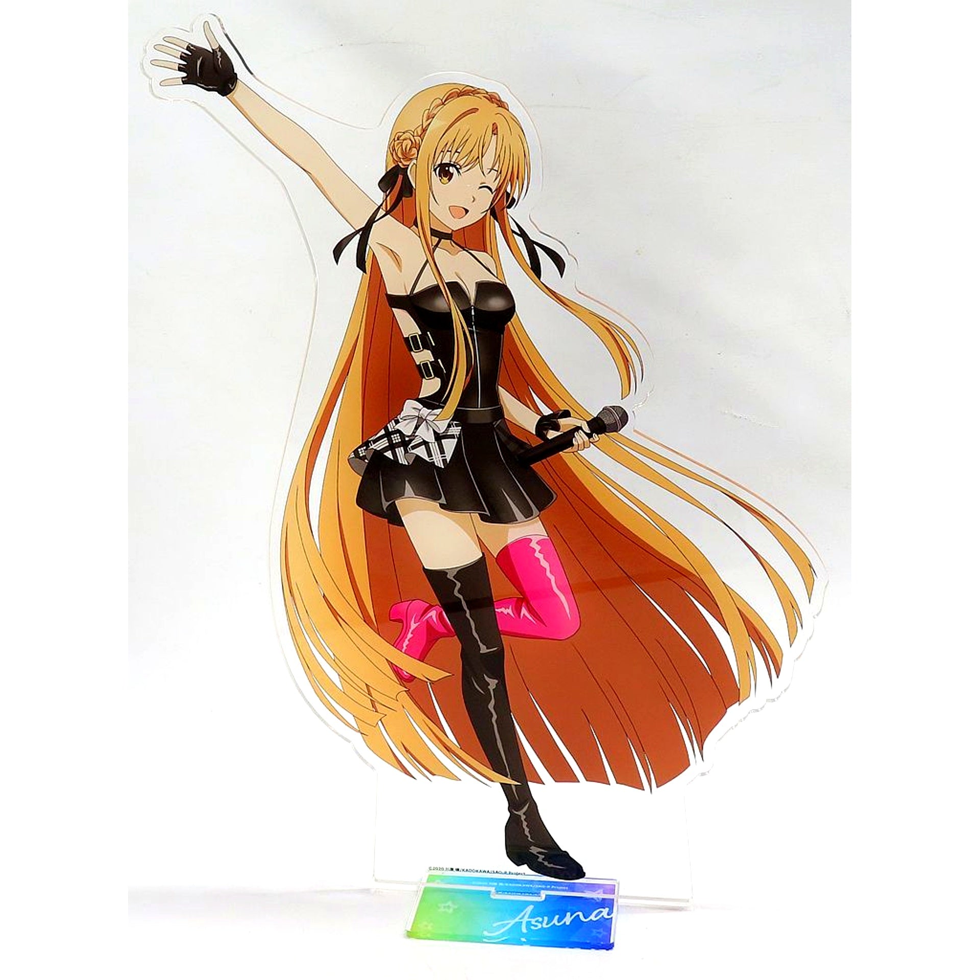 Asuna BIG Acrylic Stand Sword Art Online x Karaoke no Tetsujin KARATEZ On Stage [USED]