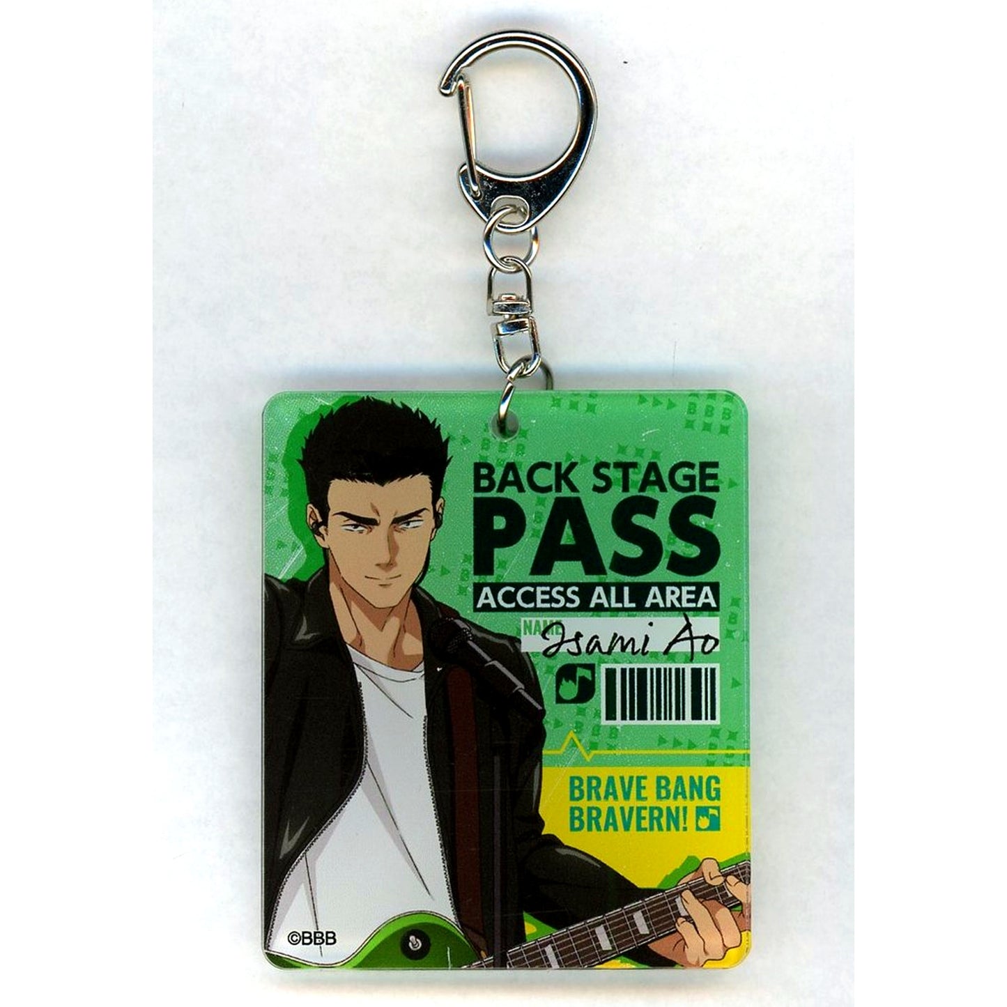 Isami Ao D-1 Prize TV Anime Brave Bang Bravern! DMM Scratch! Acrylic Keychain [USED]