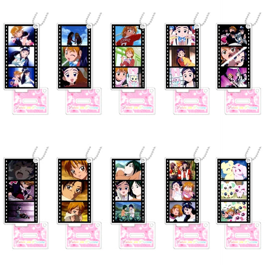 Set of 10 Futari wa Pretty Cure Famous Scene Acrylic Stand Keychain [USED]
