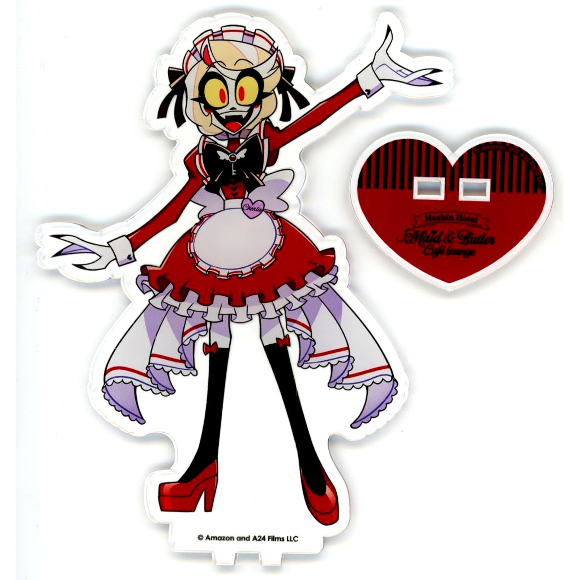 Charlie Hazbin Hotel x animatecafe Maid & Butler Cafe lounge Acrylic Stand [USED]