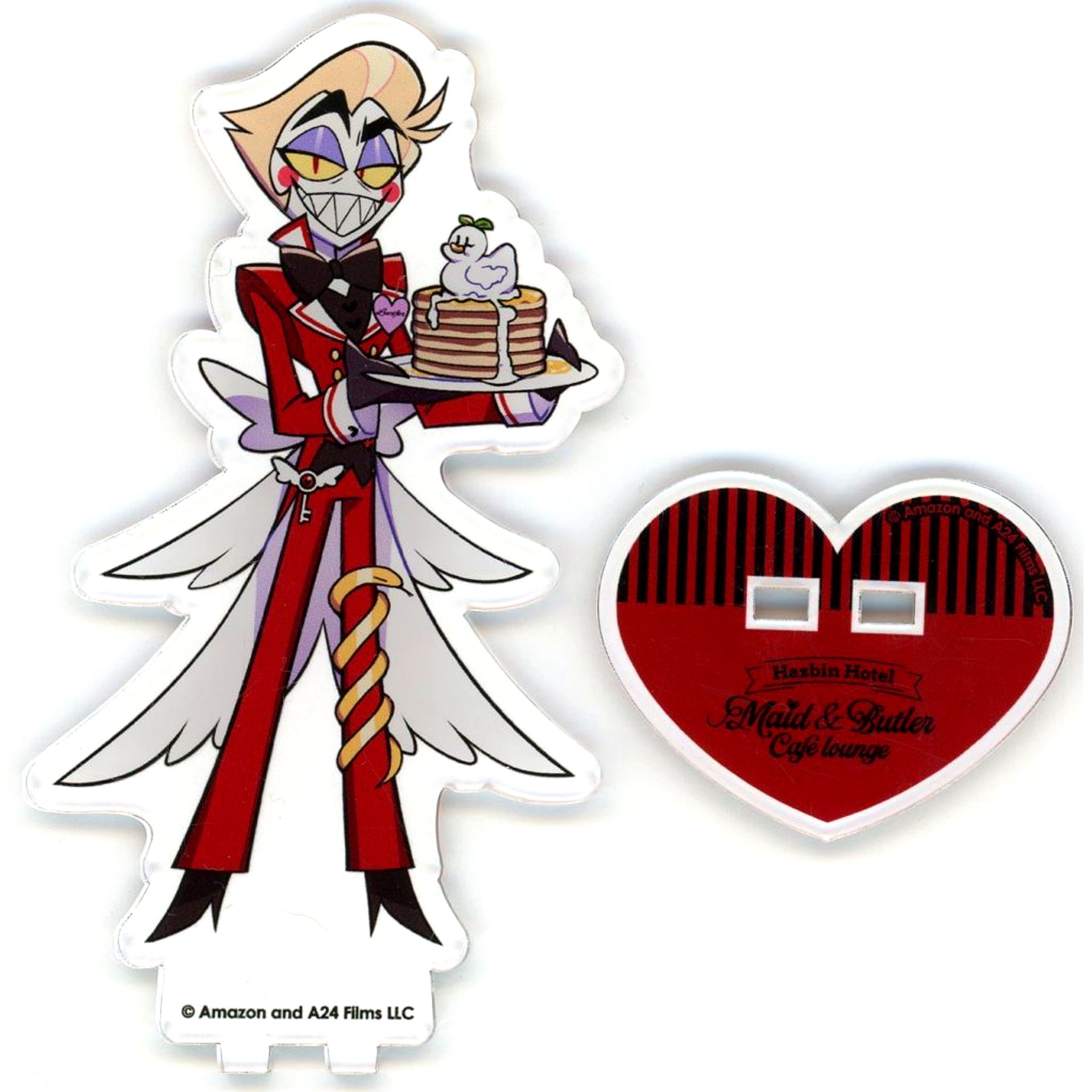 Lucifer Hazbin Hotel x animatecafe Maid & Butler Cafe lounge Acrylic Stand [USED]