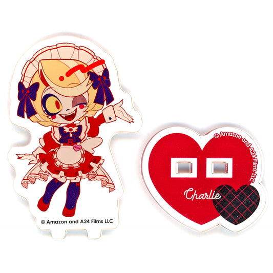 Charlie Hazbin Hotel x animatecafe Maid & Butler Cafe lounge Trading Mini Acrylic Stand Group A [USED]