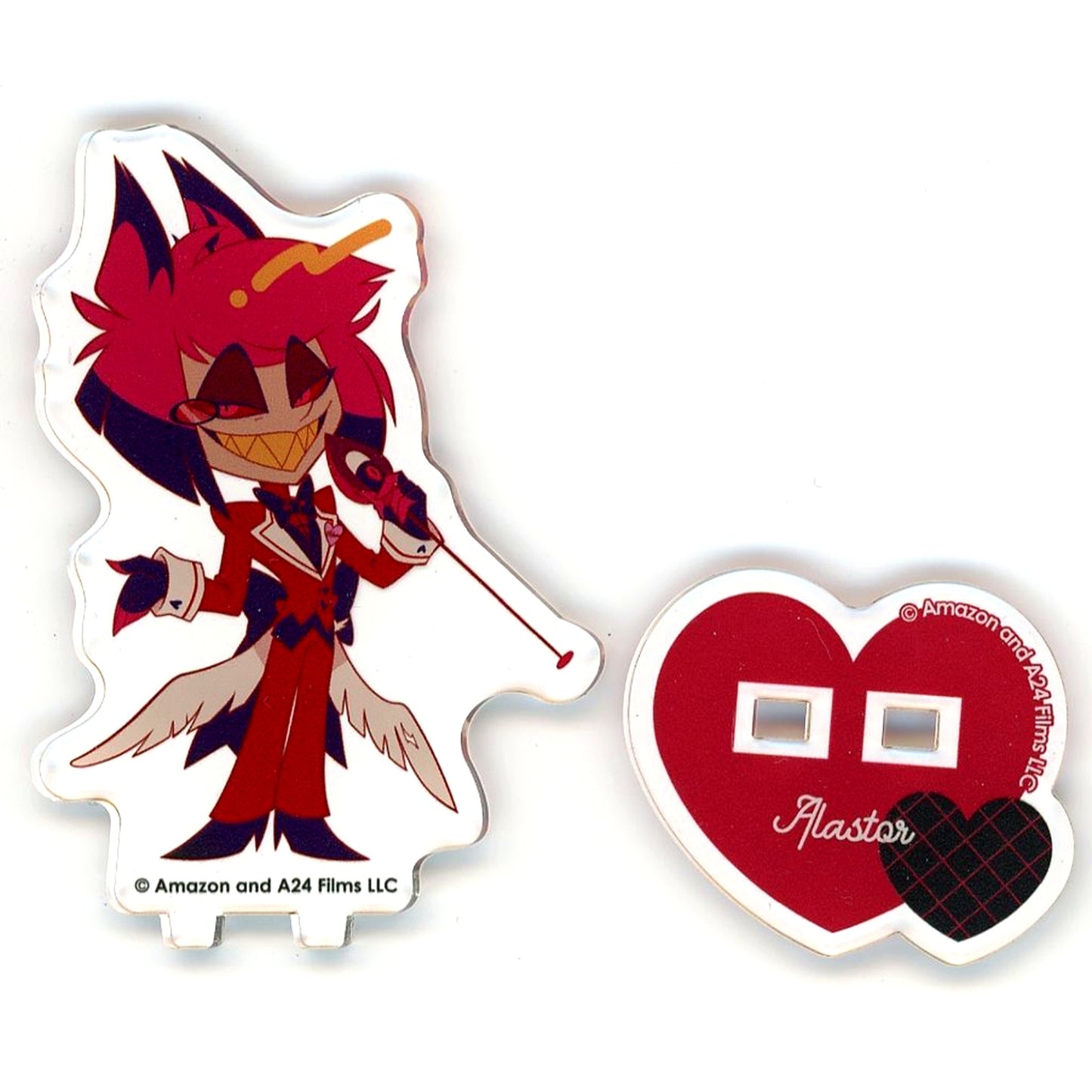 Alastor Hazbin Hotel x animatecafe Maid & Butler Cafe lounge Trading Mini Acrylic Stand Group A [USED]