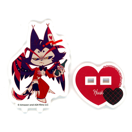 Husk Hazbin Hotel x animatecafe Maid & Butler Cafe lounge Trading Mini Acrylic Stand Group A [USED]