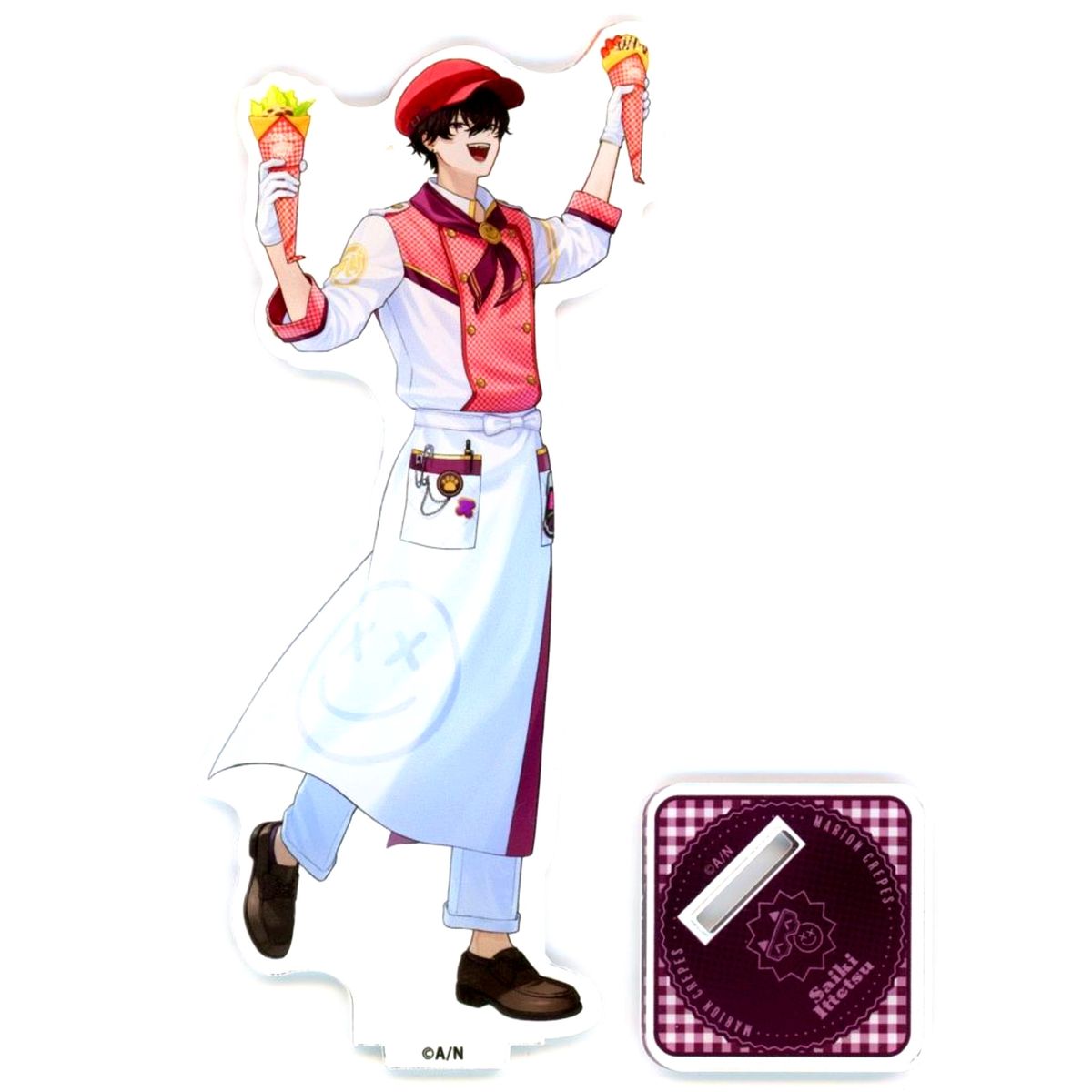 Saiki Ittetsu Oriens Life Size Acrylic Stand Virtual YouTuber Nijisanji Oriens x Marion Crepes [USED]