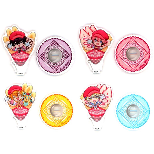 Set of 4 Virtual YouTuber Nijisanji Oriens MARION CREPES Trading Acrylic Stand [USED]