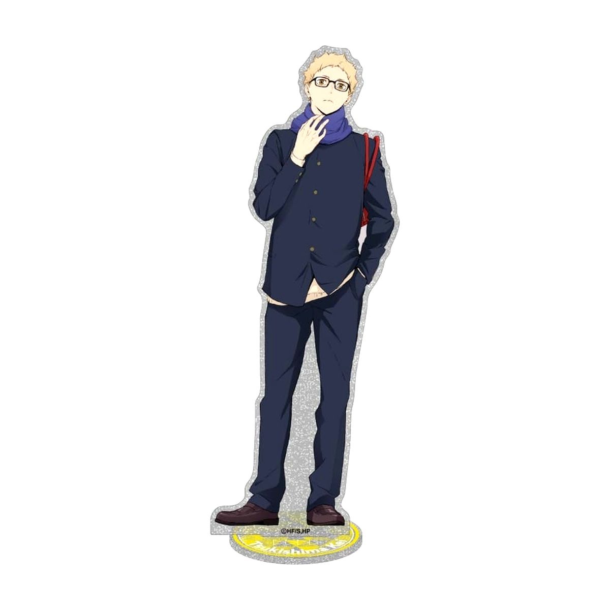 Kei Tsukishima Haikyu!! Glitter Acrylic Stand Winter Uniform Ver. [USED]