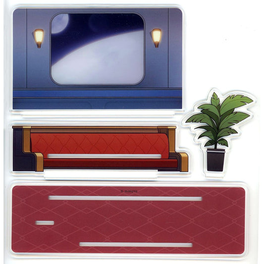 Owlbert Honkai: Star Rail Mr. Fuku's Reception Room Series Sightseeing Train Style Background Stand Only Acrylic Stand [USED]