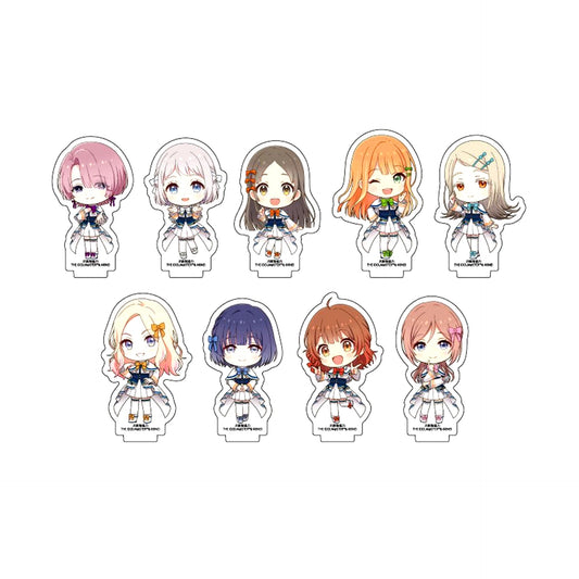 Set of 9 TR@VEL MEDLEY with THE IDOLM@STER Series I Will Produce Your Journey Vol. 5 JR Central x Gakuen Idolmaster Acrylic Petit Stand [USED]