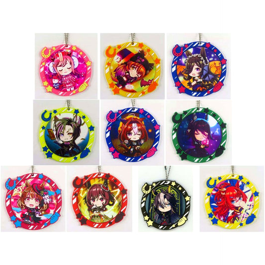 Set of 10 Umamusume Pretty Derby Full Color Rubber Charm Ichiban Kuji 12th F Prize [USED]