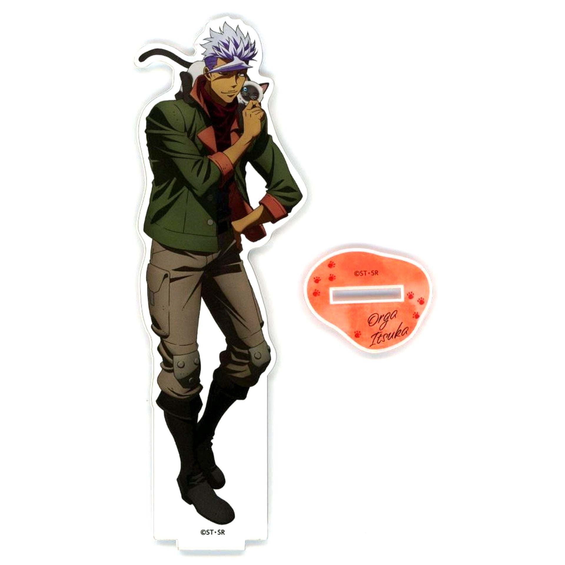 Orga Itsuka Acrylic Stand Mobile Suit Gundam Iron-Blooded Orphans Karaoke Manekineko [USED]
