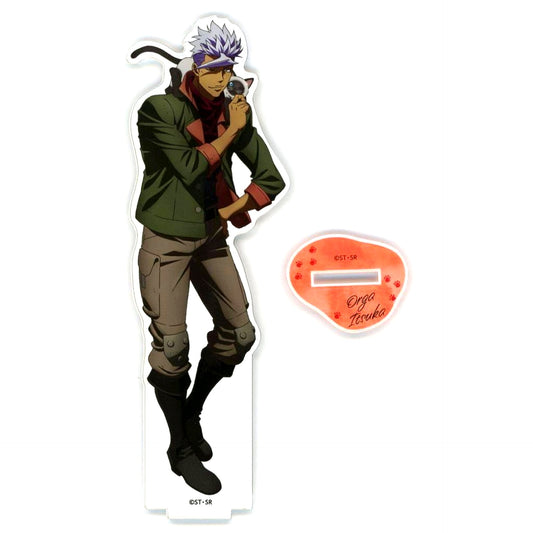 Orga Itsuka Acrylic Stand Mobile Suit Gundam Iron-Blooded Orphans Karaoke Manekineko [USED]