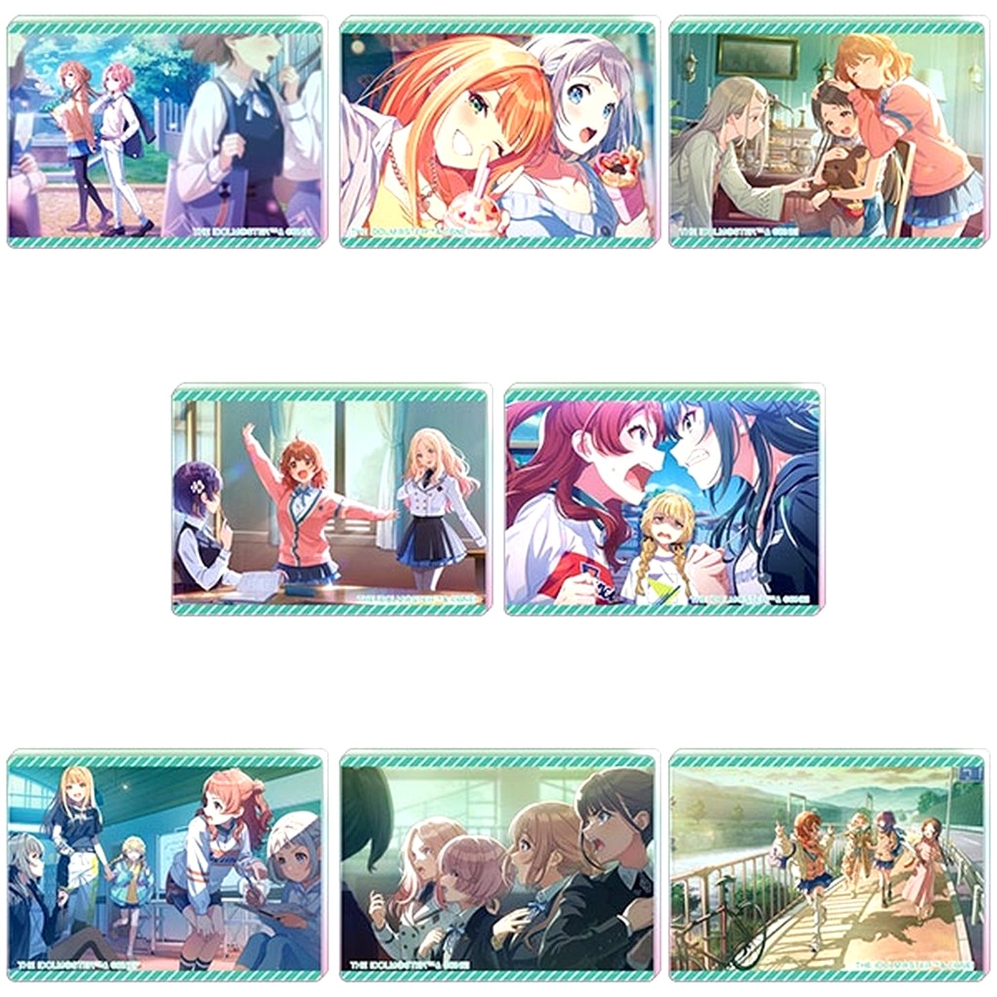 Set of 8 Gakuen IDOLM@STER Noble Art Collection Vol. 2 [USED]