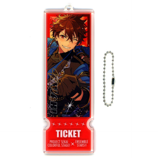 Chiaki Morisawa Project SEKAI Colorful Stage! feat. Hatsune Miku x Ensemble Stars!! Ticket Style Acrylic Keychain EX [USED]